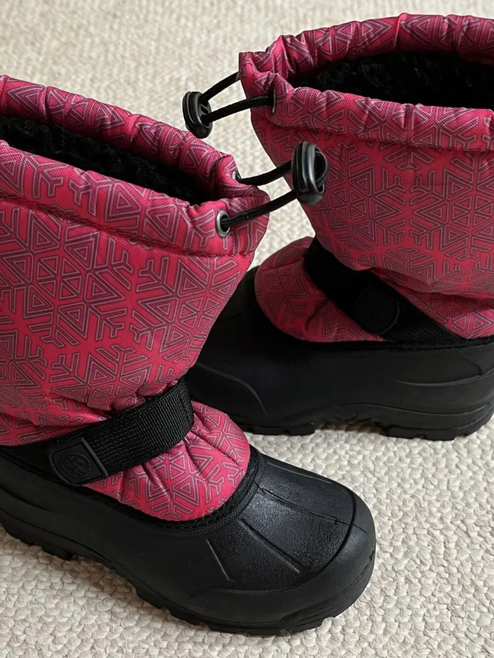 Thermolite Girl's Size 3 Pink Snow Boots Shoes